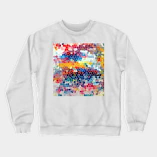 Geometric Oil Rainbow Crewneck Sweatshirt